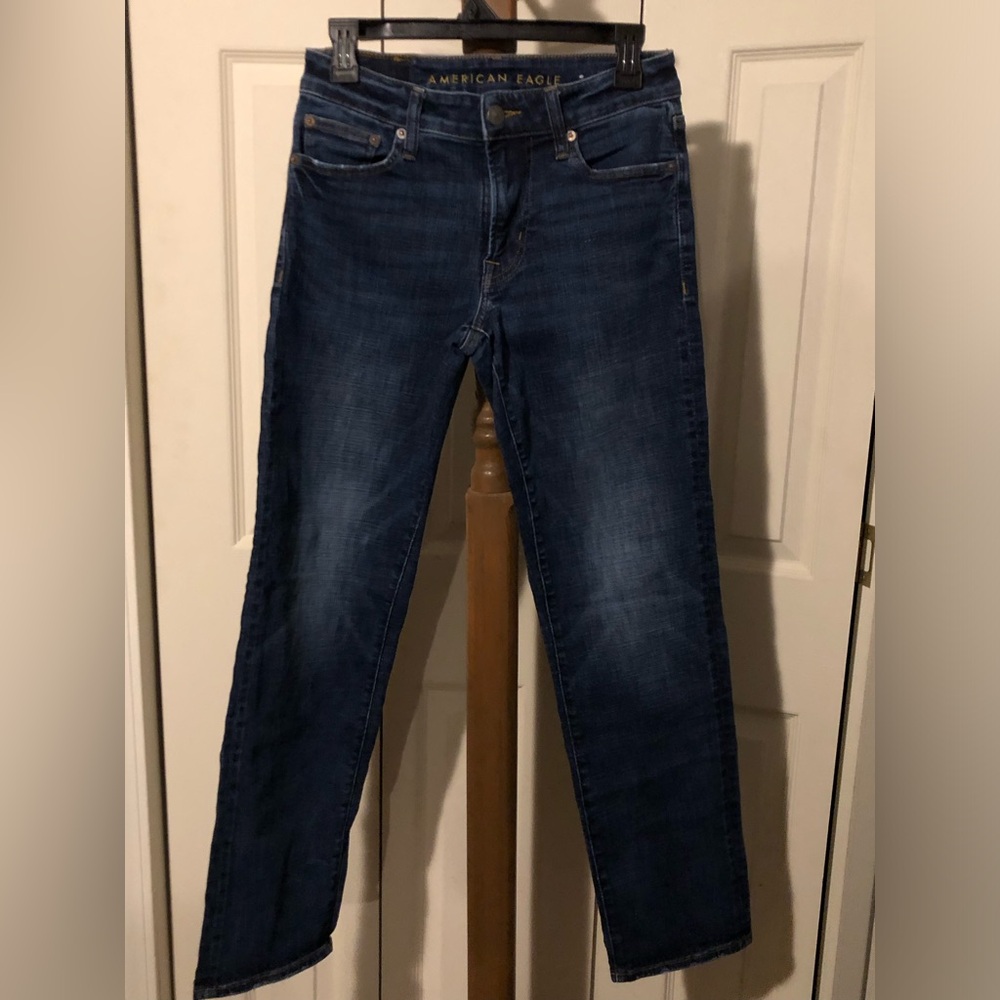 American Eagle Outfitters Dark Blue Straight Jeans
